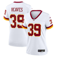 NFL Jeremy Reaves Washington Commanders Women's Game Super Bowl Era Jersey - White