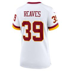 NFL Jeremy Reaves Washington Commanders Women's Game Super Bowl Era Jersey - White