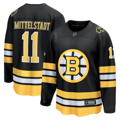 NHL Casey Mittelstadt Boston Bruins Fanatics Home Breakaway Player Jersey - Black