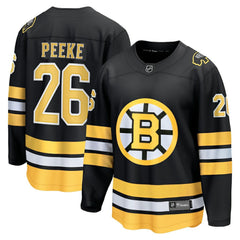 NHL Andrew Peeke Boston Bruins Fanatics Home Breakaway Player Jersey - Black