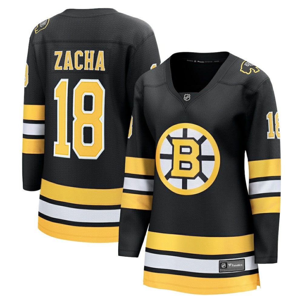 NHL Pavel Zacha Boston Bruins Fanatics Women's Home Breakaway Player Jersey - Black