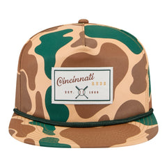 Cincinnati Reds New Era Duck 19TWENTY Adjustable Hat - Camo Hats