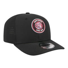 Texas Rangers New Era Circle 9SEVENTY Adjustable Hat - Black Hats