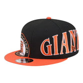 San Francisco Giants New Era Stretched Two-Tone 9FIFTY Adjustable Hat - Black/Orange Hats