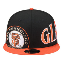 San Francisco Giants New Era Stretched Two-Tone 9FIFTY Adjustable Hat - Black/Orange Hats