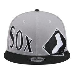 Chicago White Sox New Era Stretched Two-Tone 9FIFTY Adjustable Hat - Gray/Black Hats