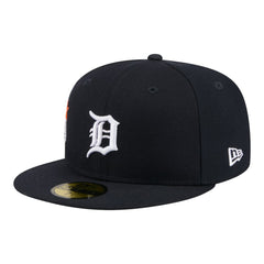 Detroit Tigers New Era City Patch 59FIFTY Fitted Hat - Navy Hats