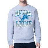Detroit Lions Starter Comic Style Sweatshirt Gray