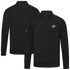 NHL Minnesota Wild Levelwear Copper Upright Quarter-Zip Pullover - Black