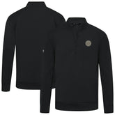 NHL Edmonton Oilers Levelwear Copper Upright Quarter-Zip Pullover - Black
