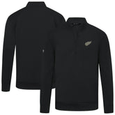 NHL Detroit Red Wings Levelwear Copper Upright Quarter-Zip Pullover - Black