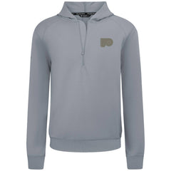 NHL Philadelphia Flyers Levelwear Technic Quarter-Zip Pullover Hoodie - Gray