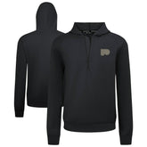 NHL Philadelphia Flyers Levelwear Technic Quarter-Zip Pullover Hoodie - Black