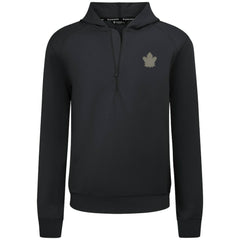 NHL Toronto Maple Leafs Levelwear Technic Quarter-Zip Pullover Hoodie - Black