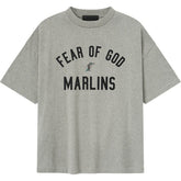 Florida Marlins Fear of God x MLB 90's Fit T-Shirt - Heather Gray T-shirts