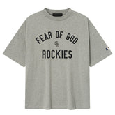 Colorado Rockies Fear of God x MLB 90's Fit T-Shirt - Heather Gray T-shirts