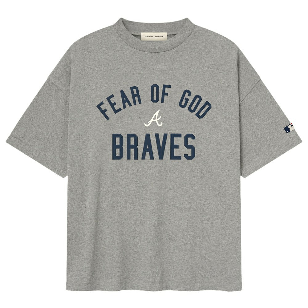 Atlanta Braves Fear of God x MLB 90's Fit T-Shirt - Heather Gray T-shirts