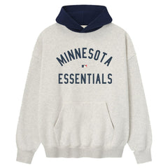 Minnesota Twins Fear of God x MLB Sport Fit Hoodie - Light Heather Gray/Navy Hoodies