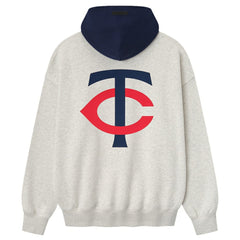 Minnesota Twins Fear of God x MLB Sport Fit Hoodie - Light Heather Gray/Navy Hoodies