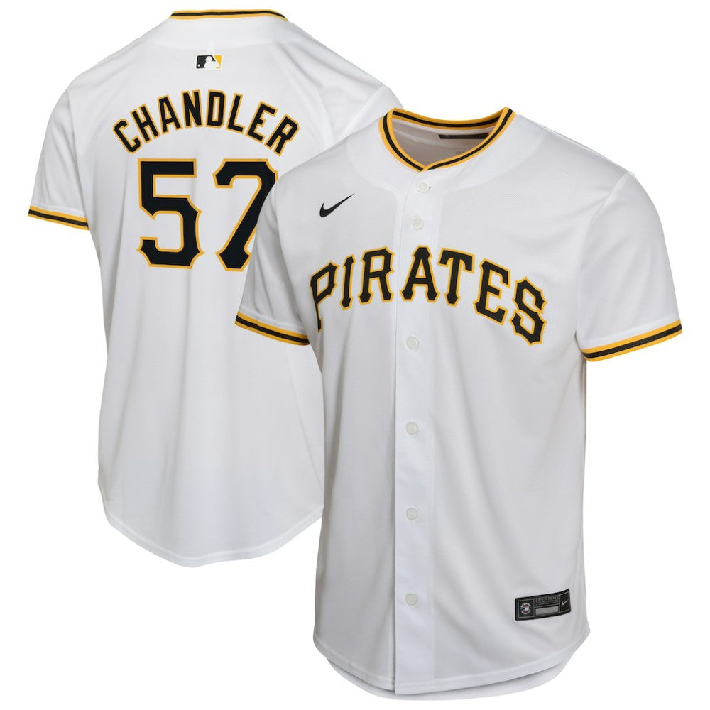 MLB Bubba Chandler Pittsburgh Pirates Nike Youth Home Player Game Jersey - White