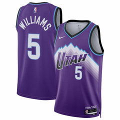 NBA Cody Williams Utah Jazz Unisex Swingman Jersey - Icon Edition - Purple
