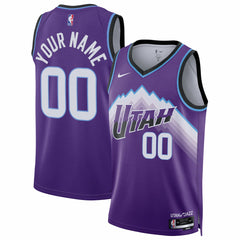NBA Utah Jazz Unisex Swingman Custom Jersey - Icon Edition - Purple