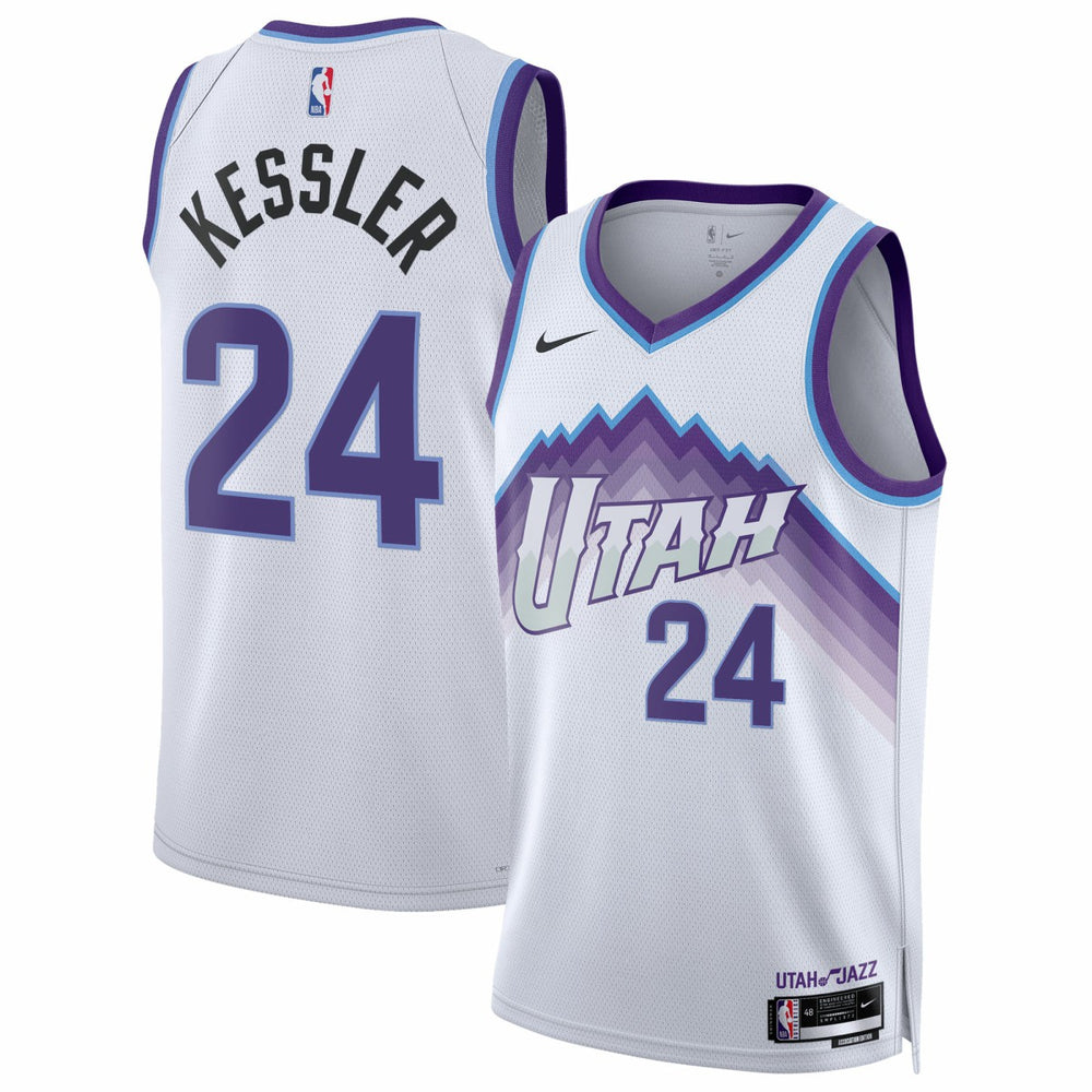 NBA Walker Kessler Utah Jazz Unisex Swingman Jersey - Association Edition - White