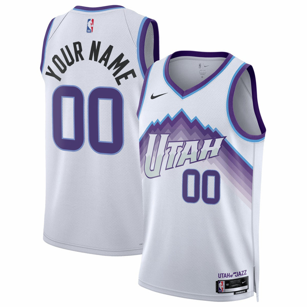 NBA Utah Jazz Unisex Swingman Custom Jersey - Association Edition - White