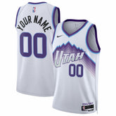 Utah Jazz Unisex Swingman Custom Jersey Association Edition White