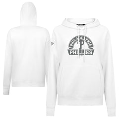 Philadelphia Phillies Levelwear Women's Adorn Banner Arch Hoodie - White Hoodies