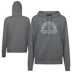 Milwaukee Brewers Levelwear Women's Adorn Banner Arch Hoodie - Stone Hoodies