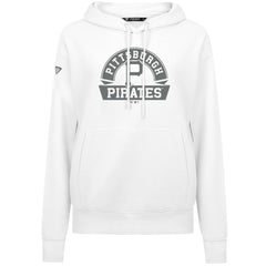 Pittsburgh Pirates Levelwear Women's Adorn Banner Arch Hoodie - White Hoodies
