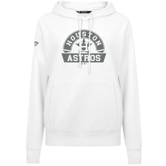 Houston Astros Levelwear Women's Adorn Banner Arch Hoodie - White Hoodies