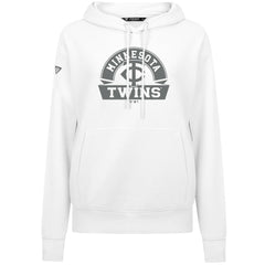 Minnesota Twins Levelwear Women's Adorn Banner Arch Hoodie - White Hoodies