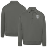 New York Mets Levelwear Women's Canmore Chenille Logo Quarter-Zip Top - Stone Tops
