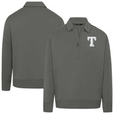 Texas Rangers Levelwear Women's Canmore Chenille Logo Quarter-Zip Top - Stone Tops