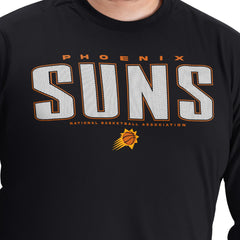 Phoenix Suns G-III Sports by Carl Banks Adaptive Printed Mesh Effect Long Sleeve T-Shirt Black