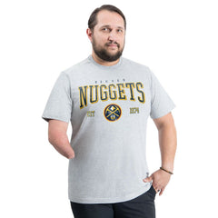 Denver Nuggets G-III Sports by Carl Banks Adaptive Classic Team Spirit Short Sleeve T-Shirt Gray