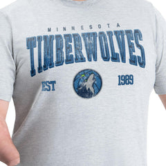 Minnesota Timberwolves G-III Sports by Carl Banks Adaptive Classic Team Spirit Short Sleeve T-Shirt Gray