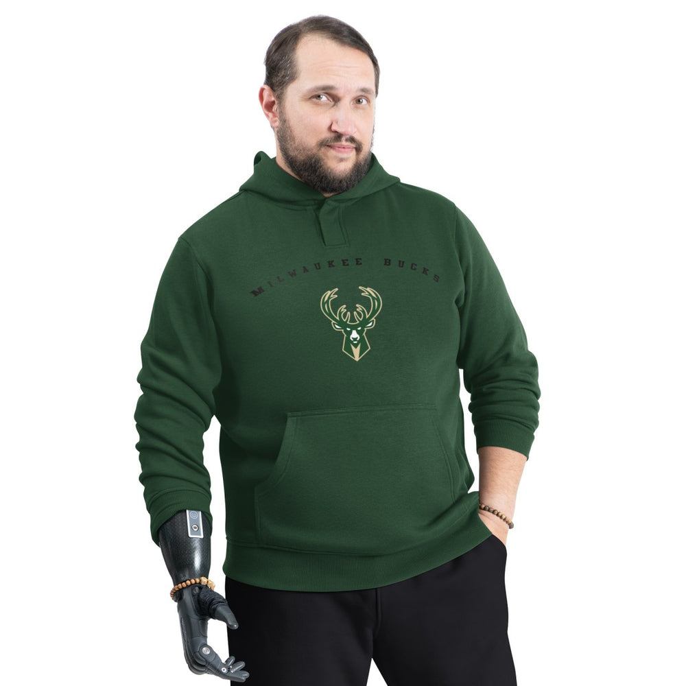 Milwaukee Bucks G-III Sports by Carl Banks Adaptive Team Arc Fleece Hoodie Green