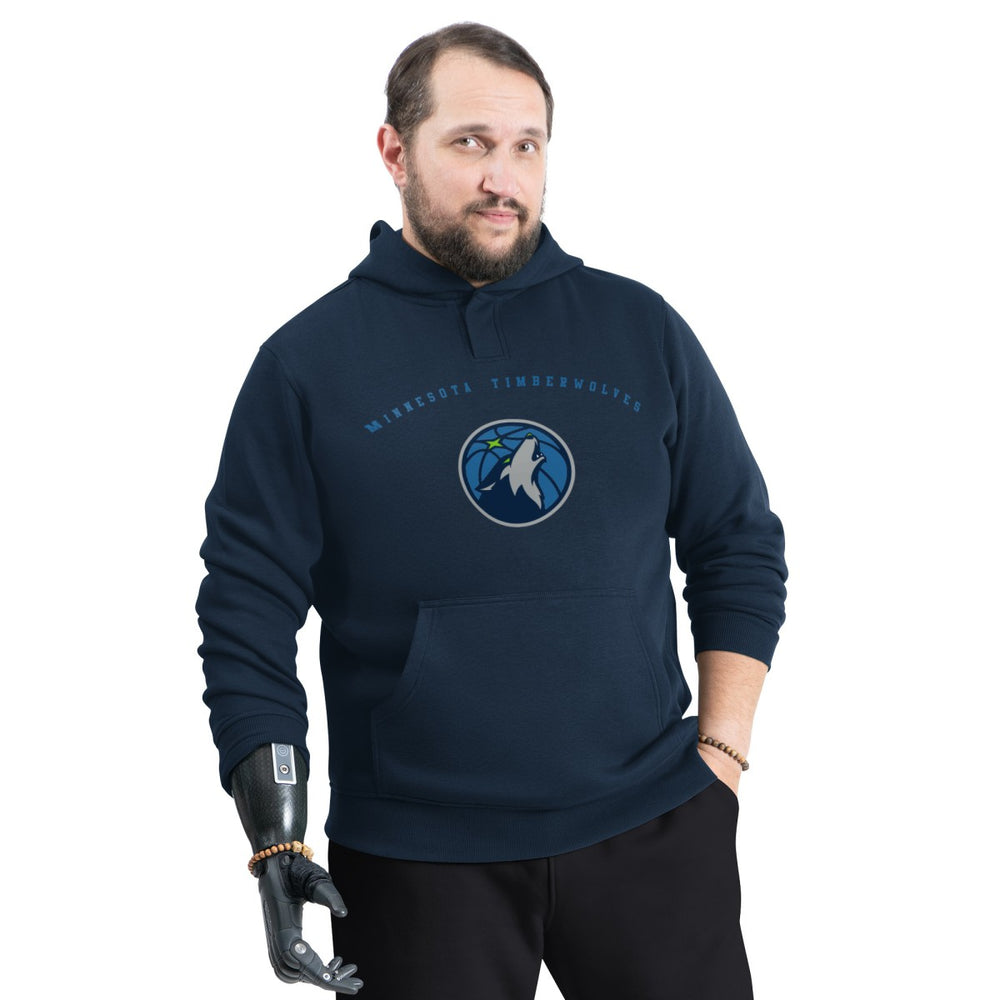 Minnesota Timberwolves G-III Sports by Carl Banks Adaptive Team Arc Fleece Hoodie Navy