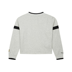 Los Angeles Dodgers Mitchell & Ness Women's Cooperstown Collection V-Neck Cropped Toggle Sweatshirt - Heather Gray Sweatshirts