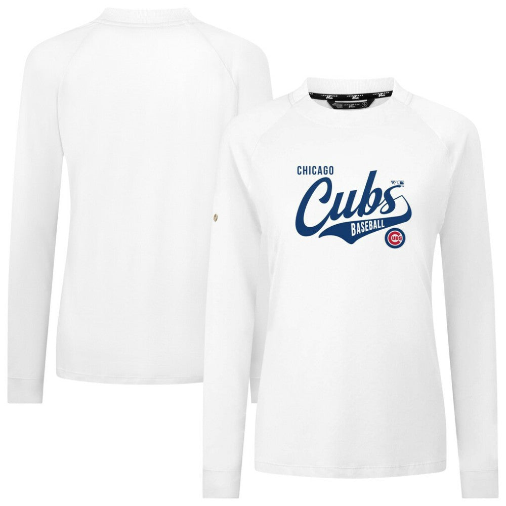 Chicago Cubs Levelwear Women's Slender Glide T-Shirt - White T-shirts