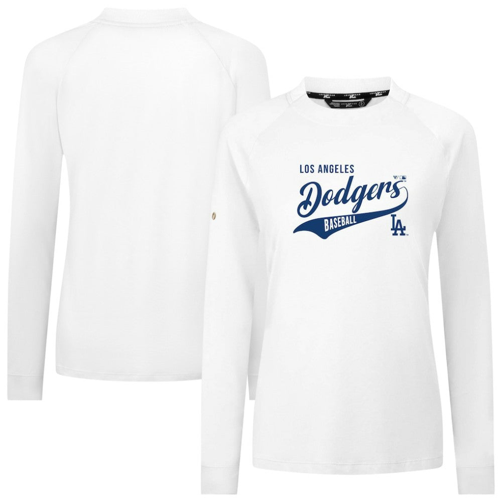 Los Angeles Dodgers Levelwear Women's Slender Glide T-Shirt - White T-shirts