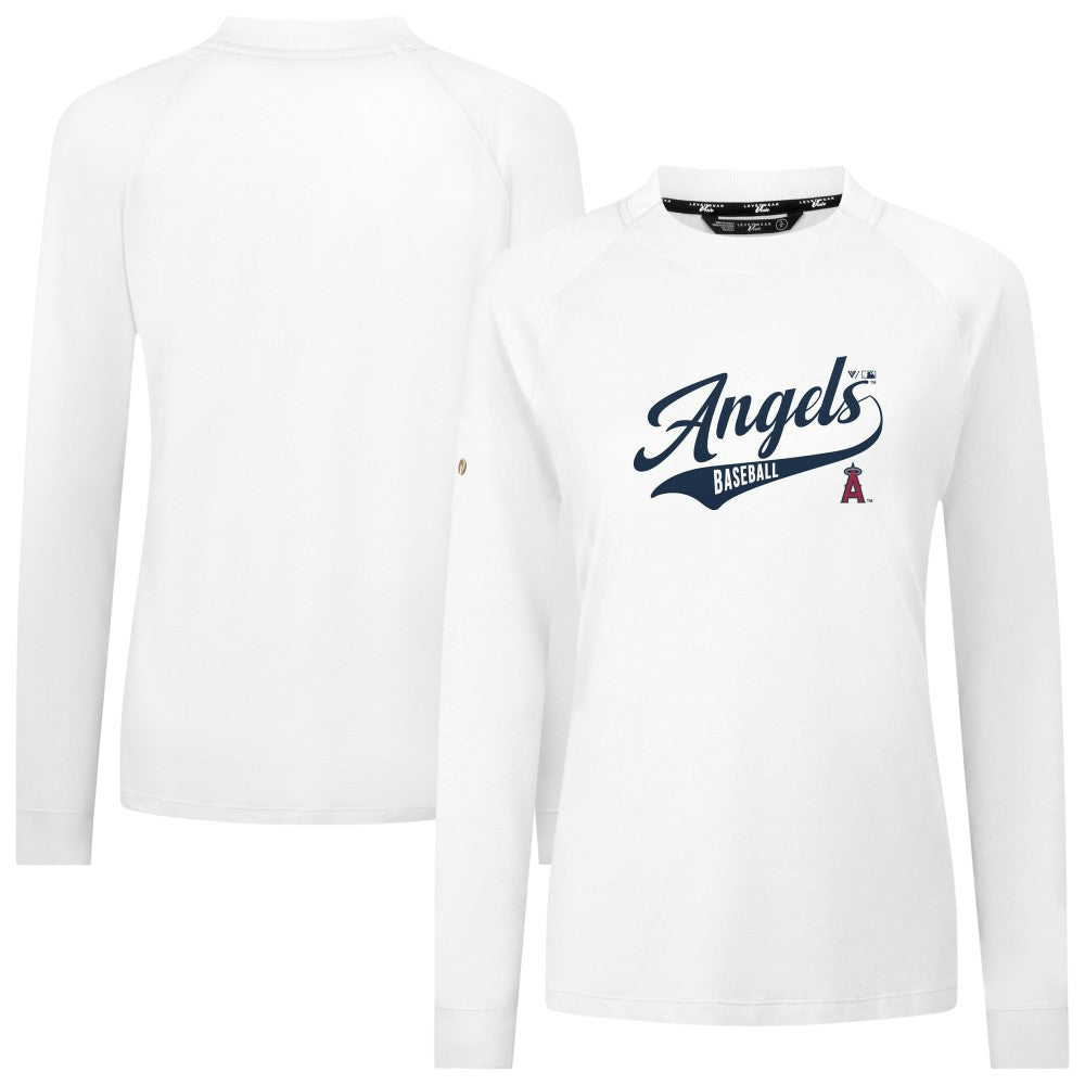 Los Angeles Angels Levelwear Women's Slender Glide T-Shirt - White T-shirts