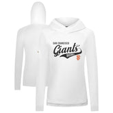 San Francisco Giants Levelwear Women's Slender Glide Raglan Hoodie - White Hoodies