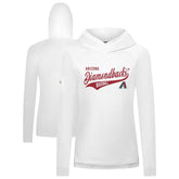 Arizona Diamondbacks Levelwear Women's Slender Glide Raglan Hoodie - White Hoodies
