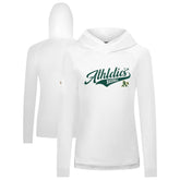 Athletics Levelwear Women's Slender Glide Raglan Hoodie - White Hoodies