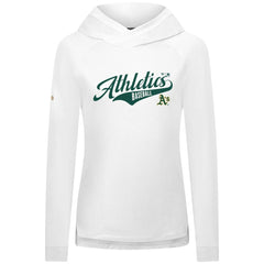 Athletics Levelwear Women's Slender Glide Raglan Hoodie - White Hoodies
