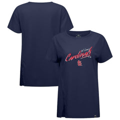 St. Louis Cardinals Levelwear Women's Influx Sizzle T-Shirt - Navy T-shirts